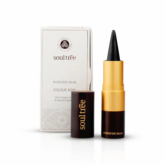 Ayurvedic Soultree Kajal - Pure Black with Organic Ghee & Natural Pigments