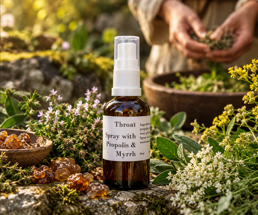 Throat Spray with Propolis & Myrrh - Revised Formula