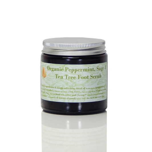 ORGANIC PEPPERMINT, SAGE & HEMP FOOT SCRUB