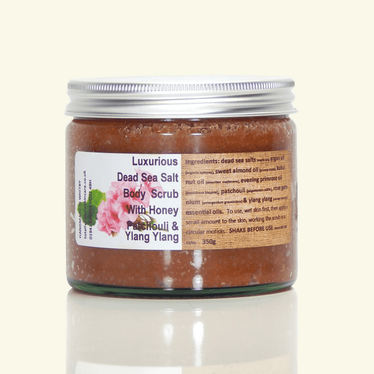 Luxurious Sea Salt Body Scrub With Patchouli & Ylang Ylang